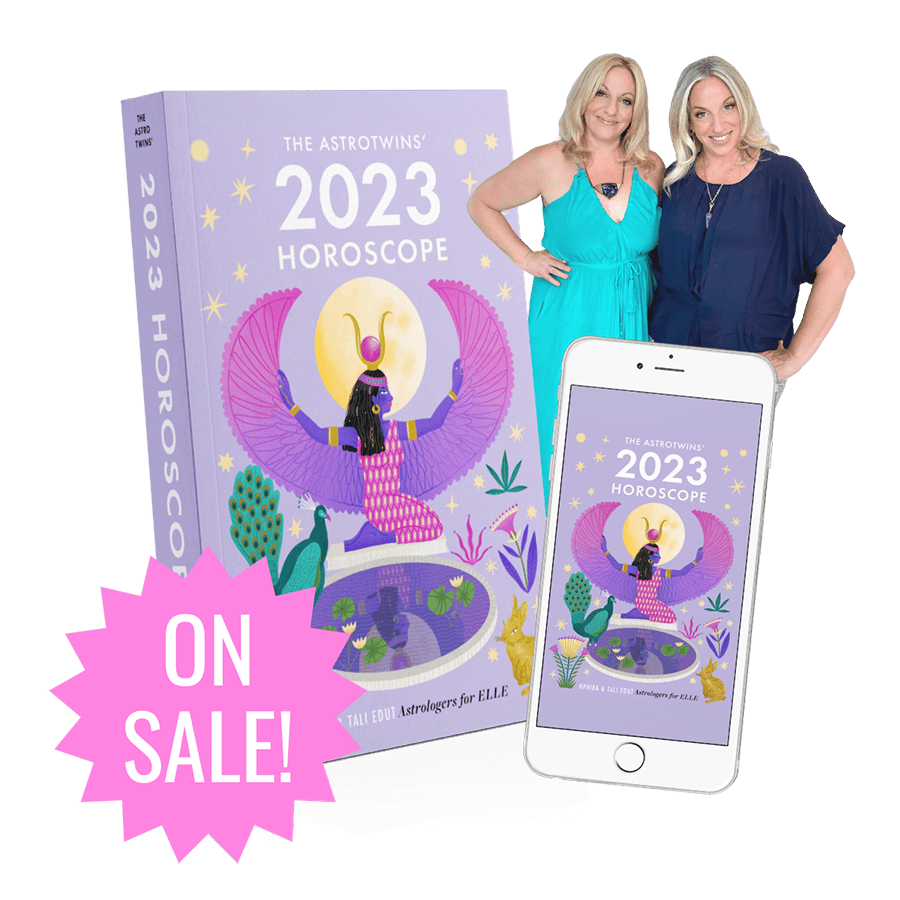 the astrotwins 2023 horoscope guide book is on sale now!