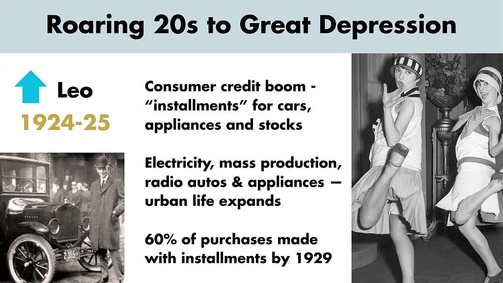 roaring 20s to great depression leo north node