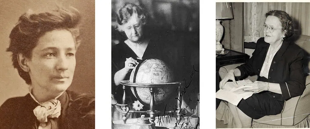 L-R: Victoria Woodhull, Evangeline Adams, Louise McWhirter